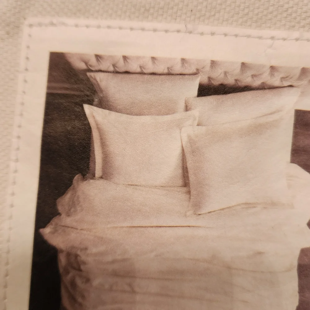 Villa x Noble Excellence Euro Sham in basketweave sugar 26x26